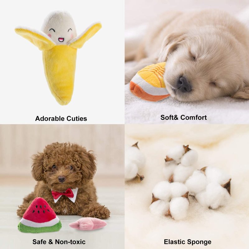 Nocciola 12 Pack Dog Squeaky Toys with a Bag - Image 2