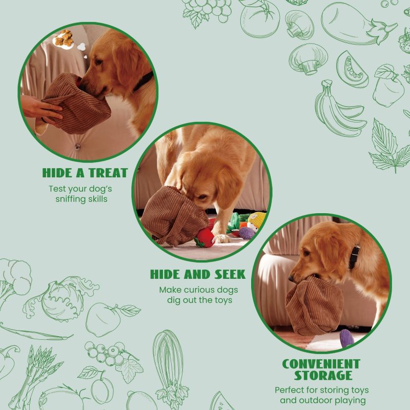 15 Pack Grocery Bag Dog Squeaky Toys - Image 4