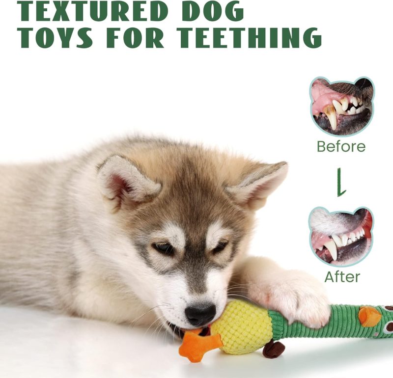 Nocciola 2 in 1 Duck Dog Toy with a Large Rubber Squeaker - Image 8