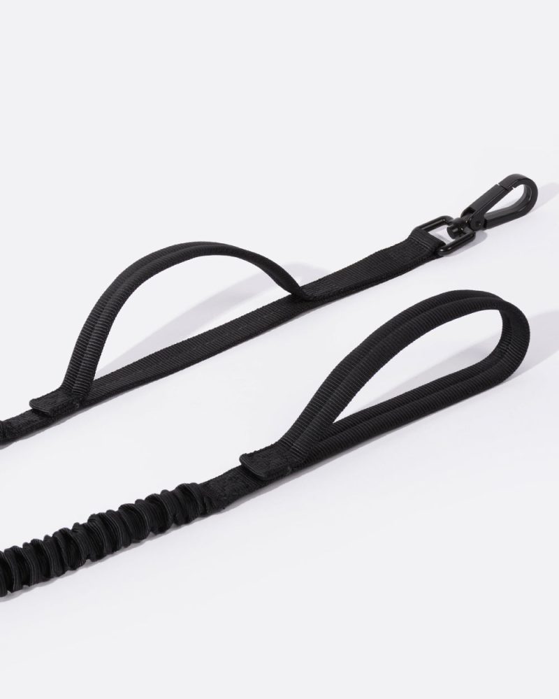 Heavy Duty Bungee Dog Leash - Classic Black - Image 4