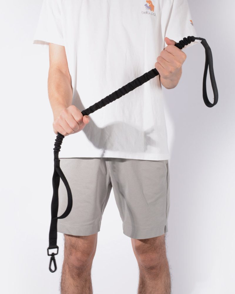 Heavy Duty Bungee Dog Leash - Classic Black - Image 2