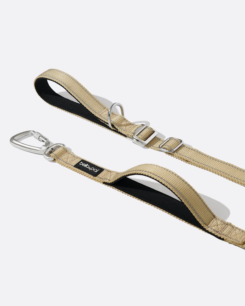 All-Metal Multifunctional Hands-Free Dog Leash - British Khaki - Image 3