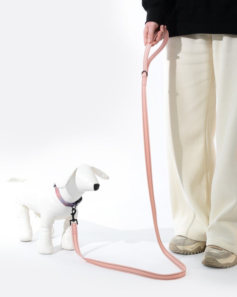 Simply Soft Reflective Dog Leash - Coral Pink - Image 2