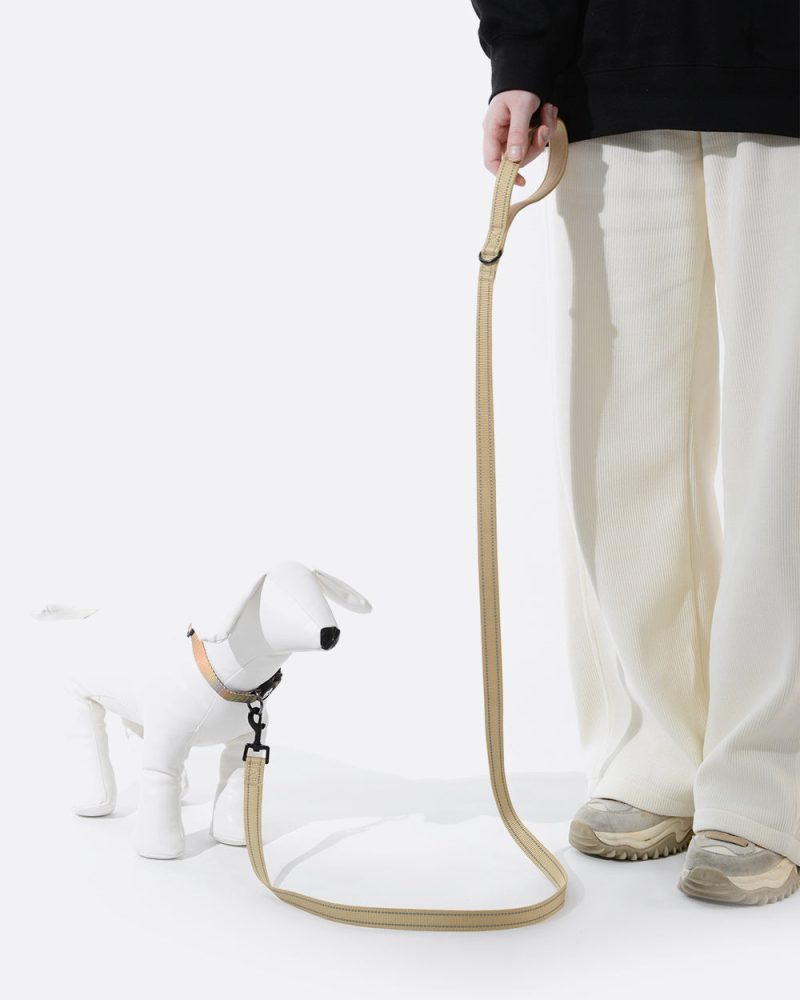 Simply Soft Reflective Dog Leash - Tan - Image 2