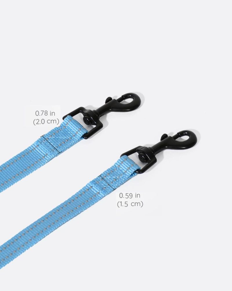 Simply Soft Reflective Dog Leash - Sky Blue - Image 4