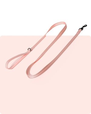 Simply Soft Reflective Dog Leash - Coral Pink