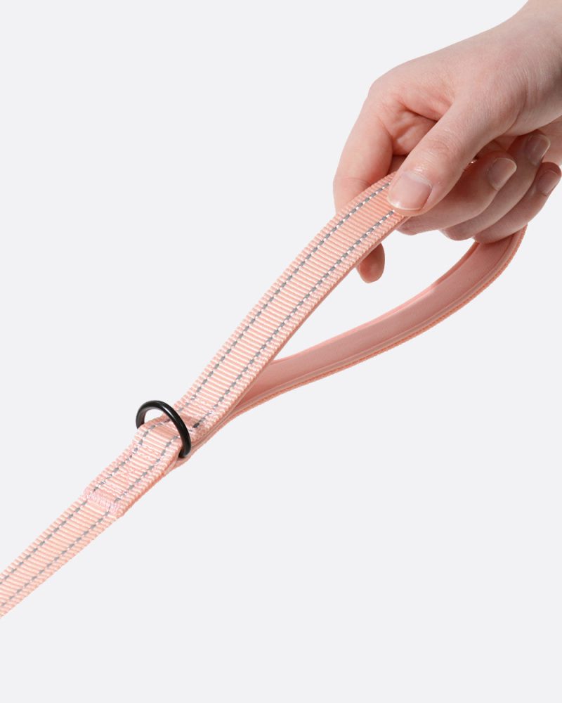 Simply Soft Reflective Dog Leash - Coral Pink - Image 3