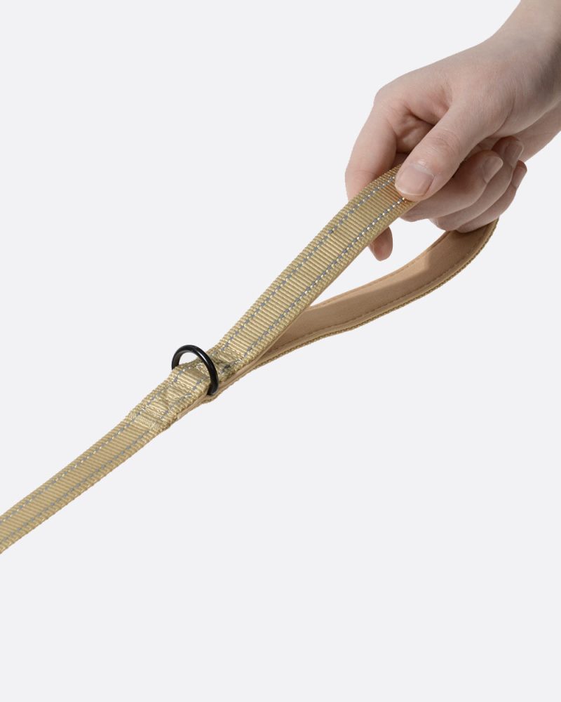 Simply Soft Reflective Dog Leash - Tan - Image 3